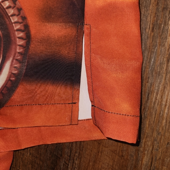 VTG HARLEY DAVIDSON Full Front Back Graphics Button-Up Shirt Eagle Cycle SIZE L - Picture 8 of 11